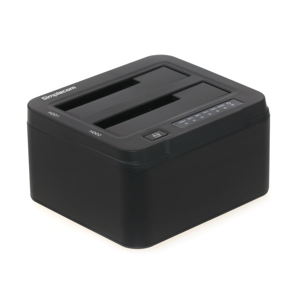 Simplecom SD322 Dual Bay USB 3.0 Aluminium Docking Station for 2.5' and 3.5' SATA HDD Black Simplecom SD322 Dual Bay USB 3.0 Aluminium Docking Station for 2.5' and 3.5' SATA HDD Black